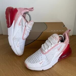 Nike Airmax 270 “White/Pink Glaze” Kids Sneakers -SZ 5.5 Y- 7 W